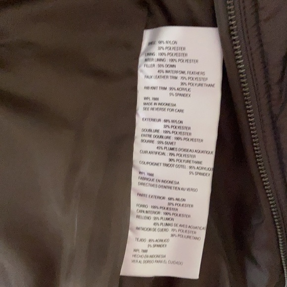 Michael Kors winter jacket brown with leather trim - Picture 10 of 11